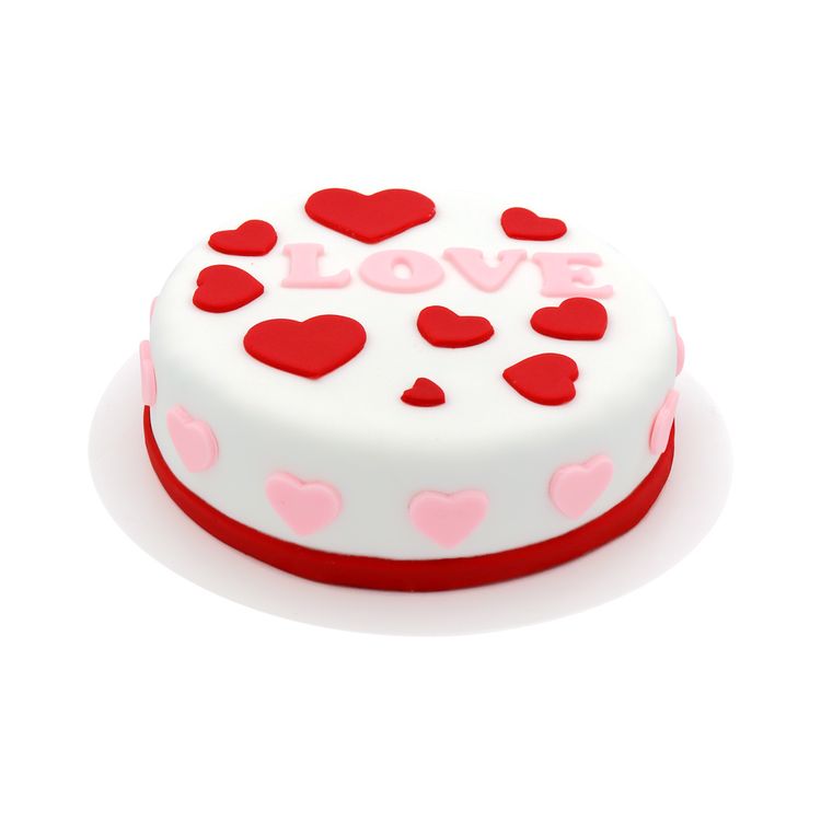 Torta 2D San Valentín Love 10 Porciones