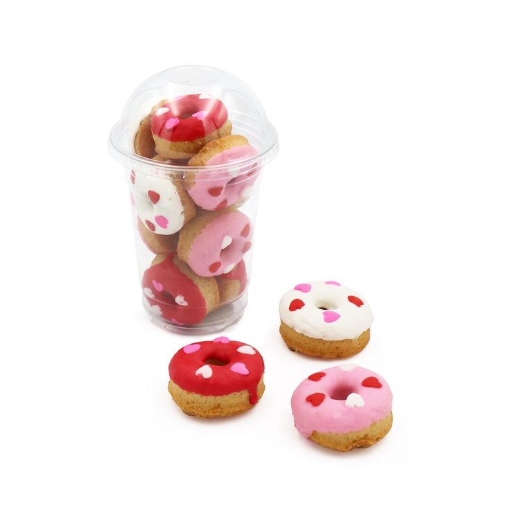 Mini Donas San Valentín Vaso