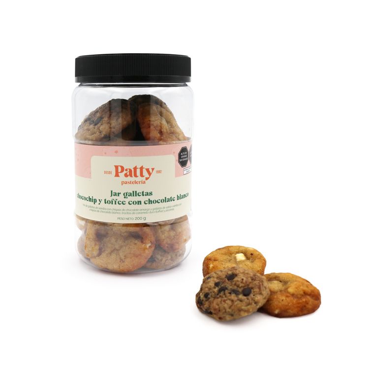 Jar Galletas Chocochips y Toffee Patty 200g