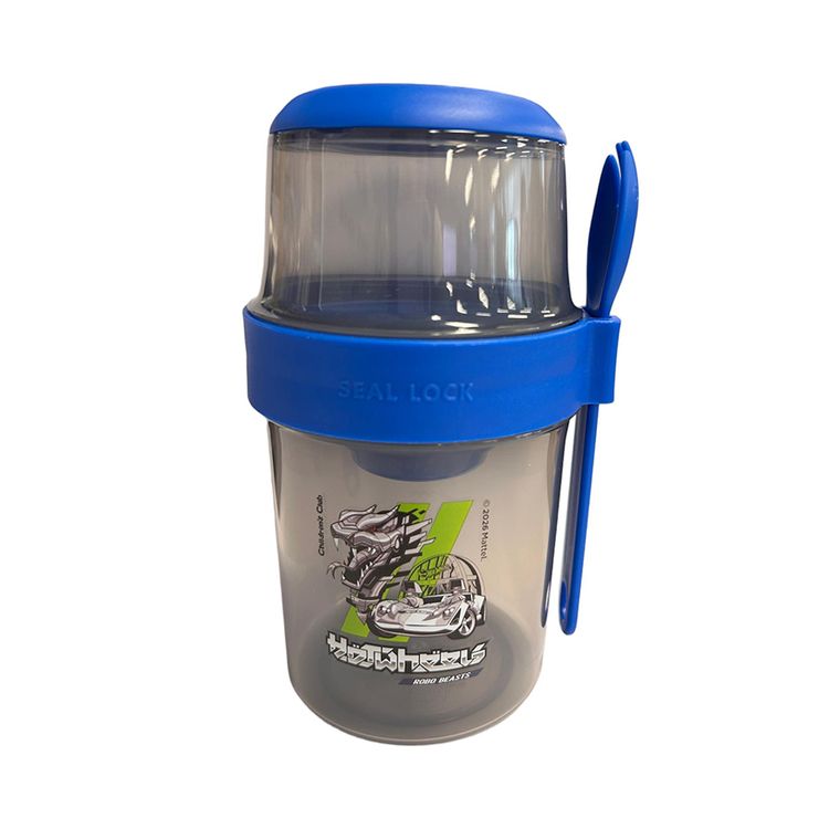 Táper Hermético Hot Wheels Contenedor 310ml+ 560ml Táper Hermético Hot Wheels Contenedor 310ml+ 560ml