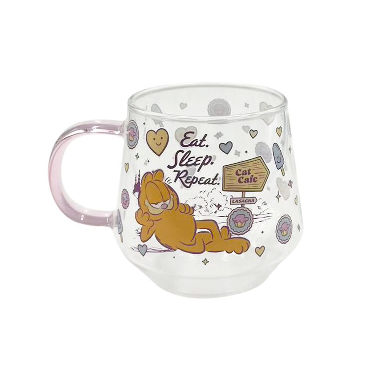 Taza Vidrio Garfield Taza Vidrio Garfield
