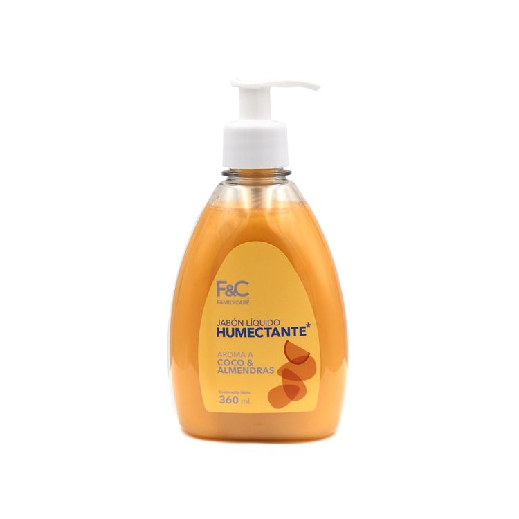 Jabón Líquido Family Care Humectante Coco y Almendra 360ml