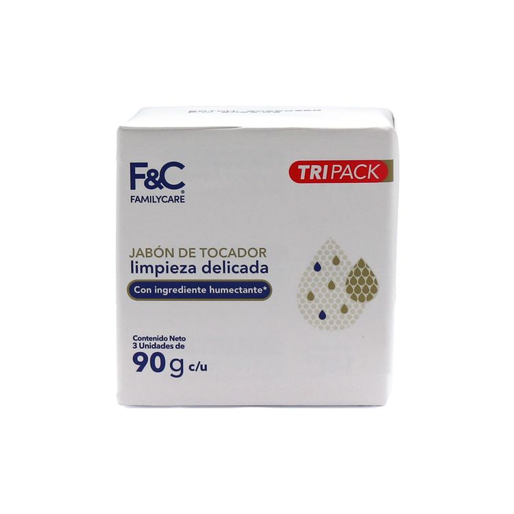 Tripack Jabón en Barra Family Care Limpieza Delicada 90g