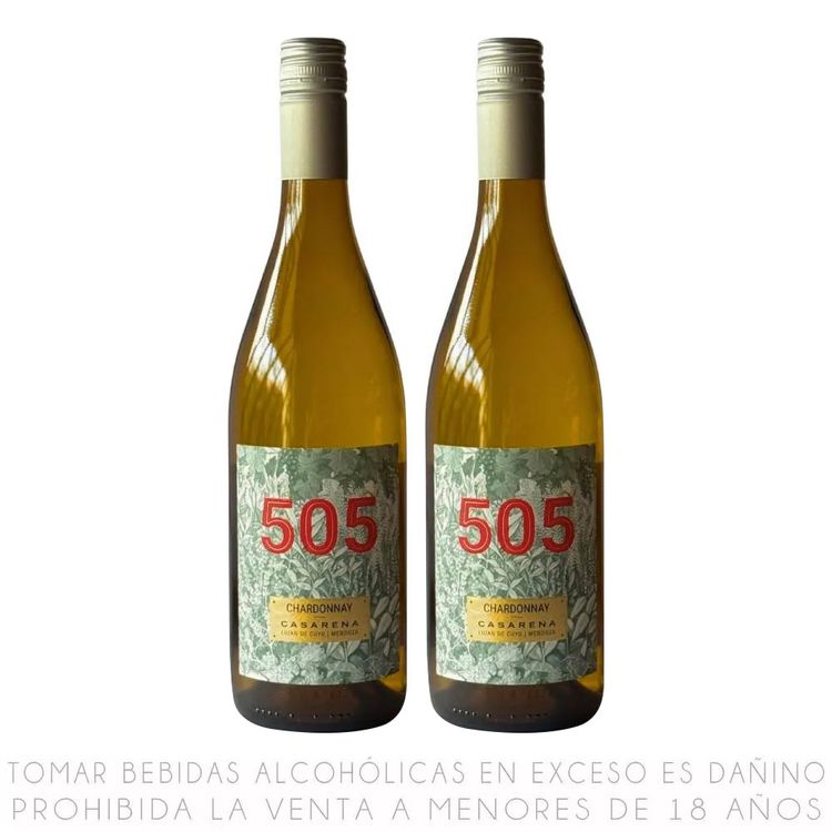 Twopack Vino Blanco Chardonnay Casarena 505 750ml