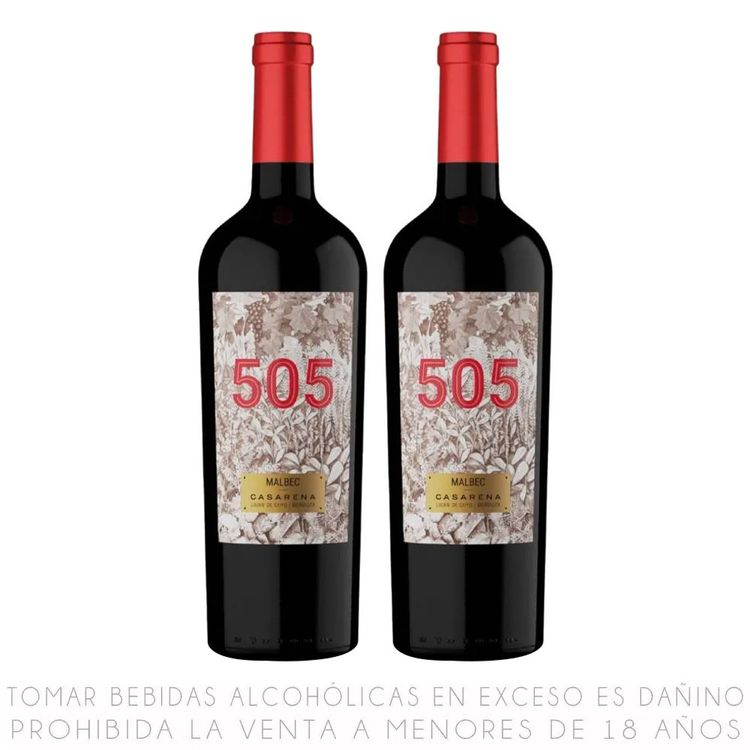Twopack Vino Tinto Malbec Casarena 505 750ml