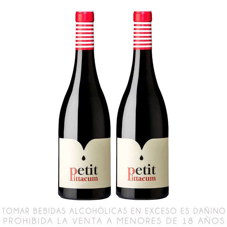 Twopack Vino Tinto Mencía Petit Pittacum 750ml