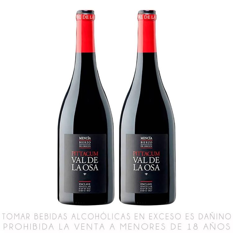 Twopack Vino Tinto Mencía Pittacum Val de la Osa 750ml