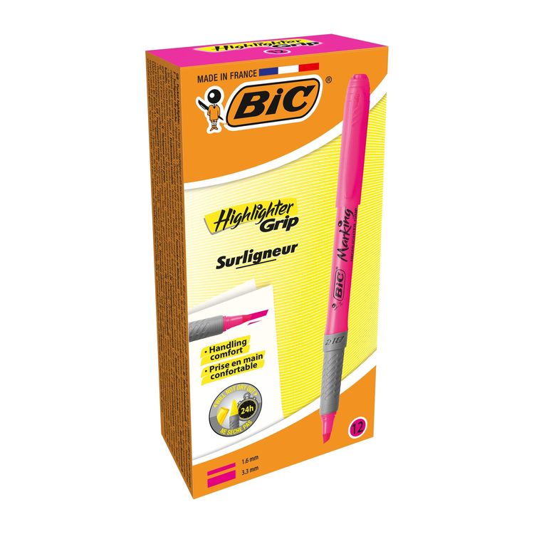 Resaltador Brite Liner Rosa 12un Resaltador Brite Liner Rosa 12un