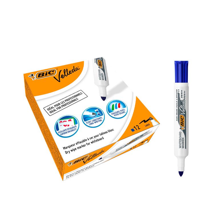 Marcador Pizarra Velleda Azul 13un