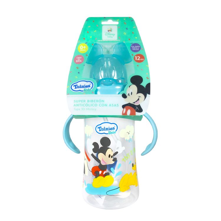 Biberon Boca Ancha Con Asas Mickey 12onz