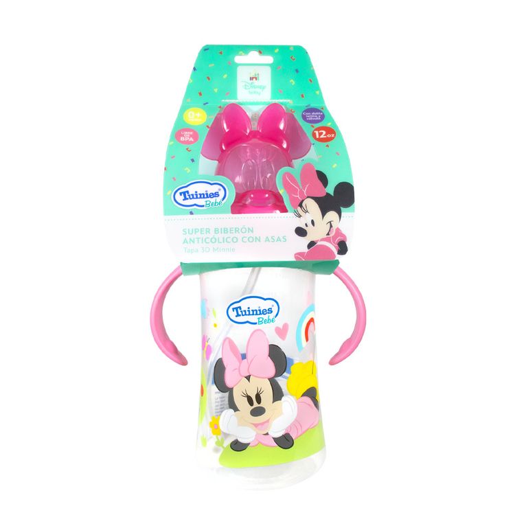 Biberon Boca Ancha Con Asas Minnie 12onz