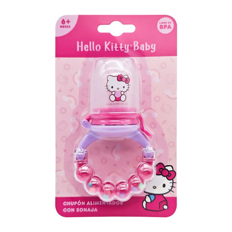 Chupon Alimentador con Sonaja Hello Kitty