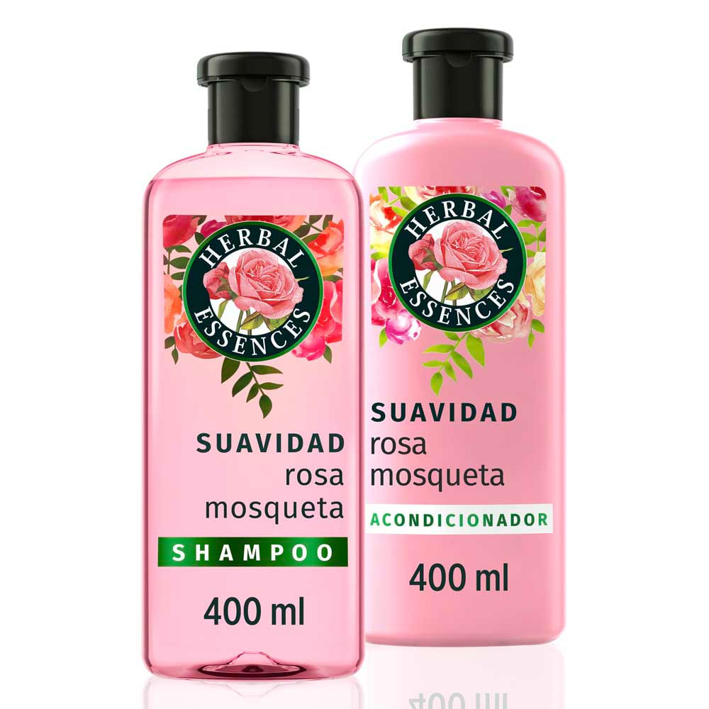 Pack Herbal Essences Rosa Mosqueta: Shampoo + Acondicionador