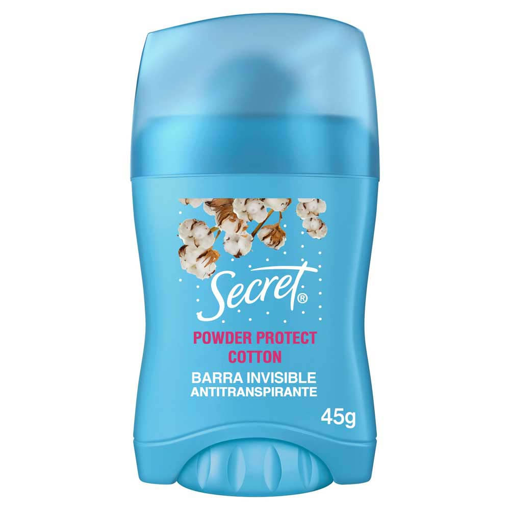 Antitranspirante en Barra Secret Powder Protect Cotton 45g