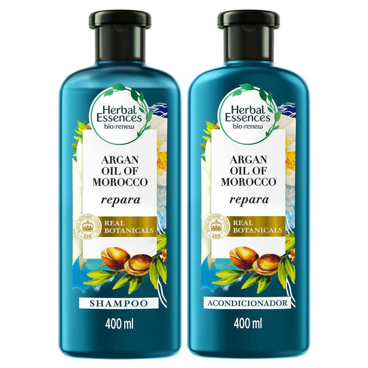Pack Herbal Essences Argan Oil 400ml: Shampoo + Acondicionador