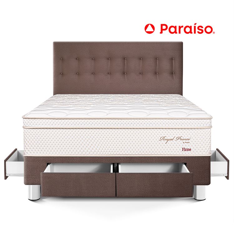 Dormitorio Royal Prince Firme con Cajones King Chocolate