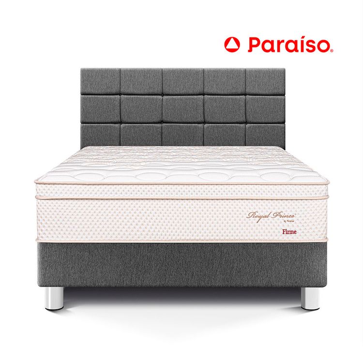 Dormitorio Royal Prince Firme con Blocks Queen Gris