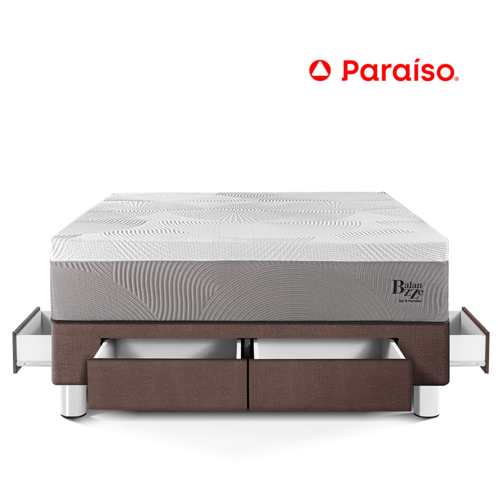 Cama Balanzze con Cajones Queen Chocolate