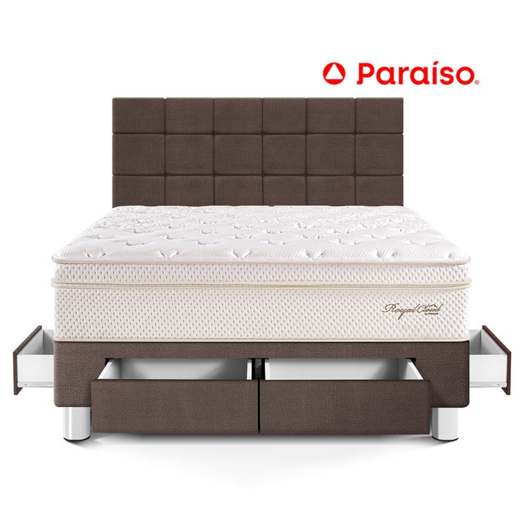Dormitorio Royal Cloud con Cajones y con Blocks King Chocolate