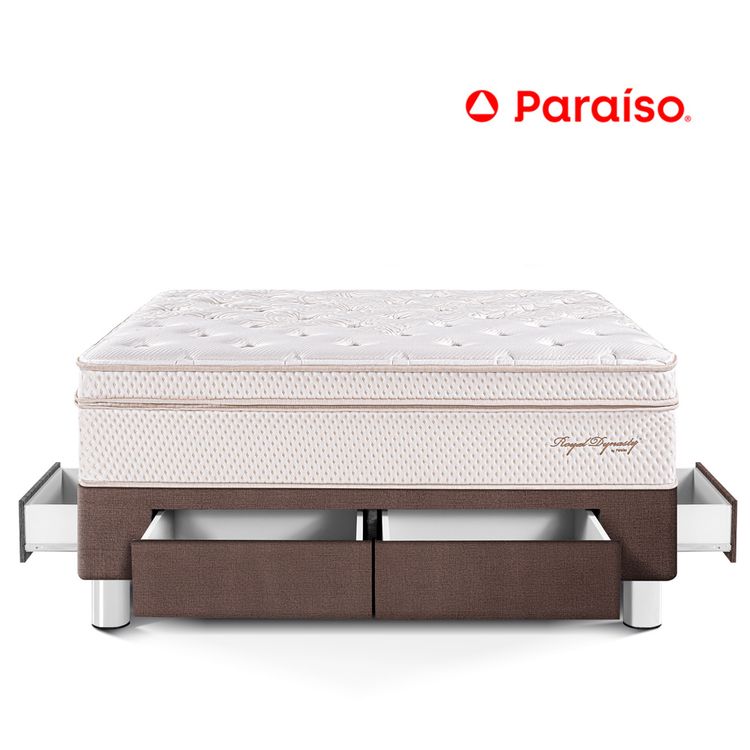 Cama Royal Dynasty con Cajones Queen Chocolate
