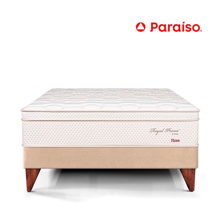Cama Europea Royal Prince Firme 1.5 Plazas Champagne