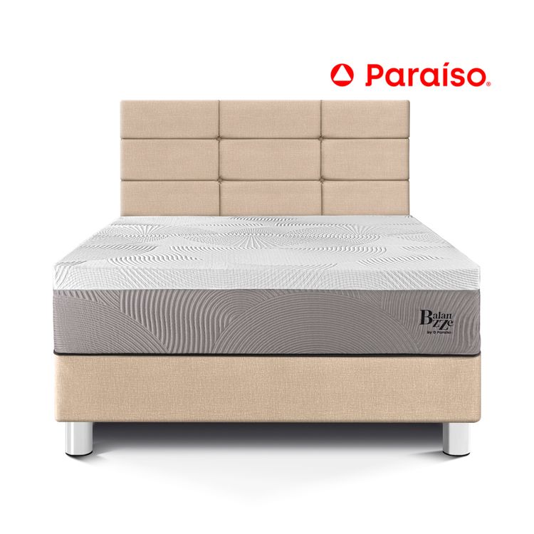 Dormitorio Royal Balanzze con Blocks 1.5 Plazas Champagne