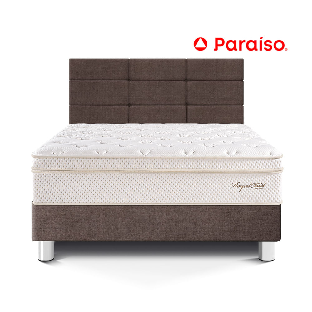 Dormitorio Royal Cloud  con Blocks 1.5 Plazas Chocolate