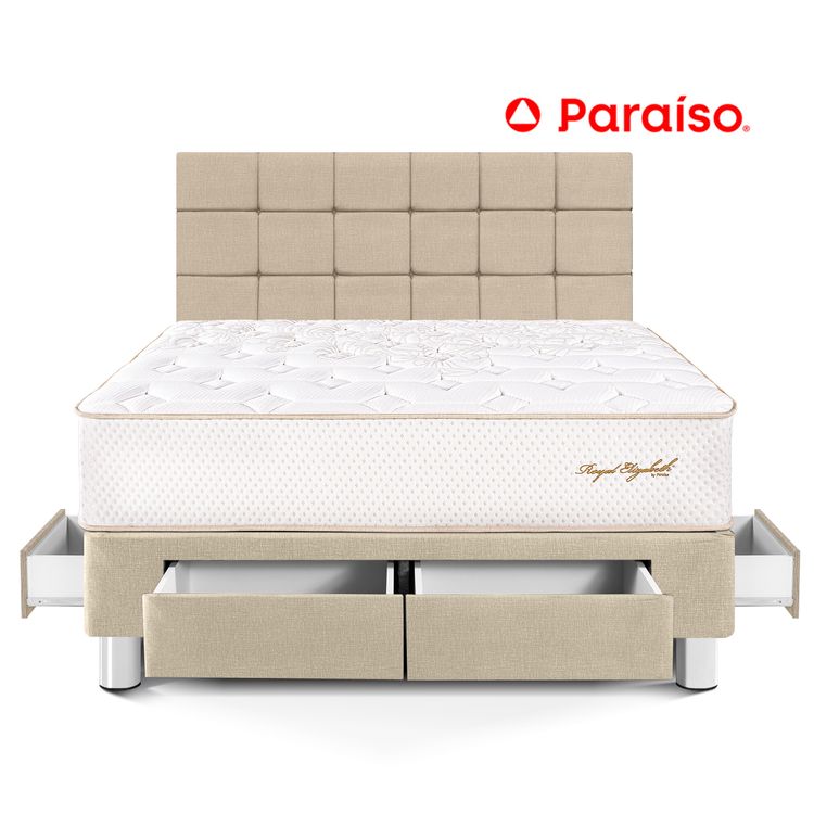 Dormitorio Royal Elizabeth con Cajones con Blocks King Champagne