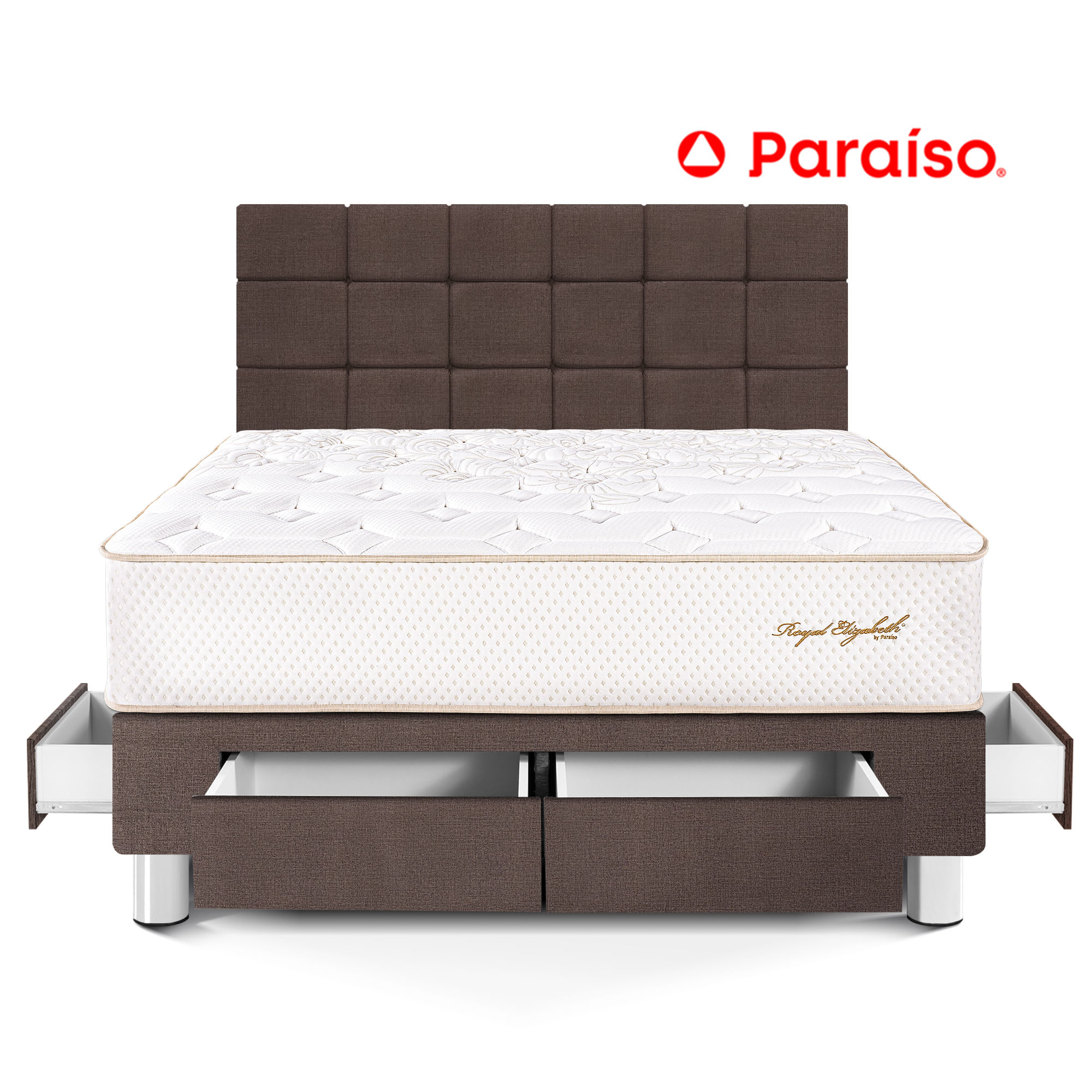 Dormitorio Royal Elizabeth con Cajones con Blocks King Chocolate