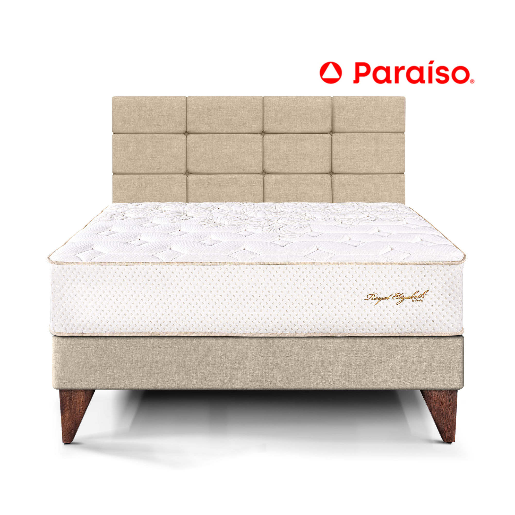 Dormitorio Europeo Royal Elizabeth con Blocks 2 Plazas Champagne