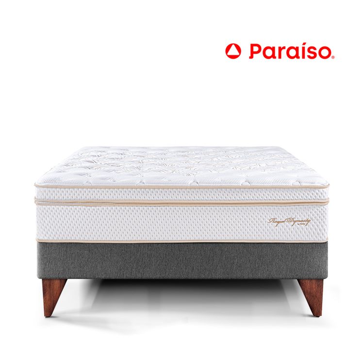 Cama Europea Royal Dynasty 1.5 Plazas Gris