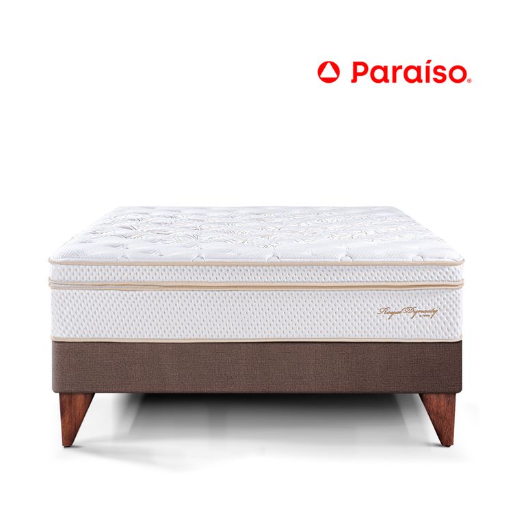 Cama Europea Royal Dynasty 2 Plazas Chocolate