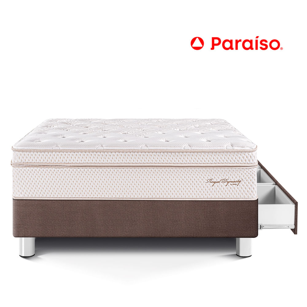 Cama Royal Dynasty con Cajones 1.5 Plazas Chocolate