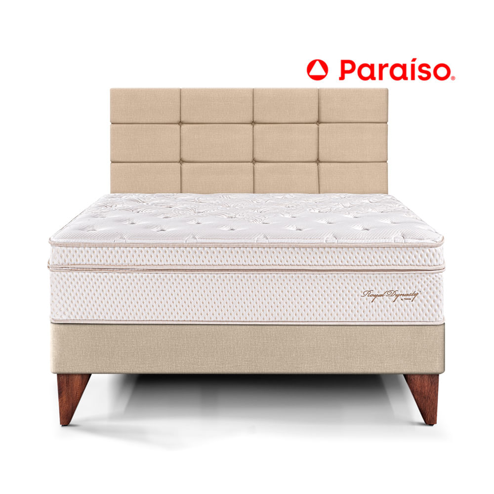 Dormitorio Europeo Royal Dynasty con Blocks 2 Plazas Champagne