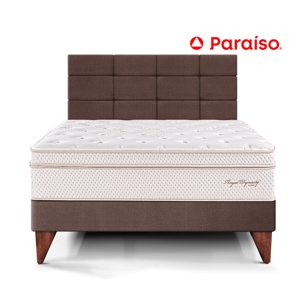 Dormitorio Europeo Royal Dynasty con Blocks 2 Plazas Chocolate