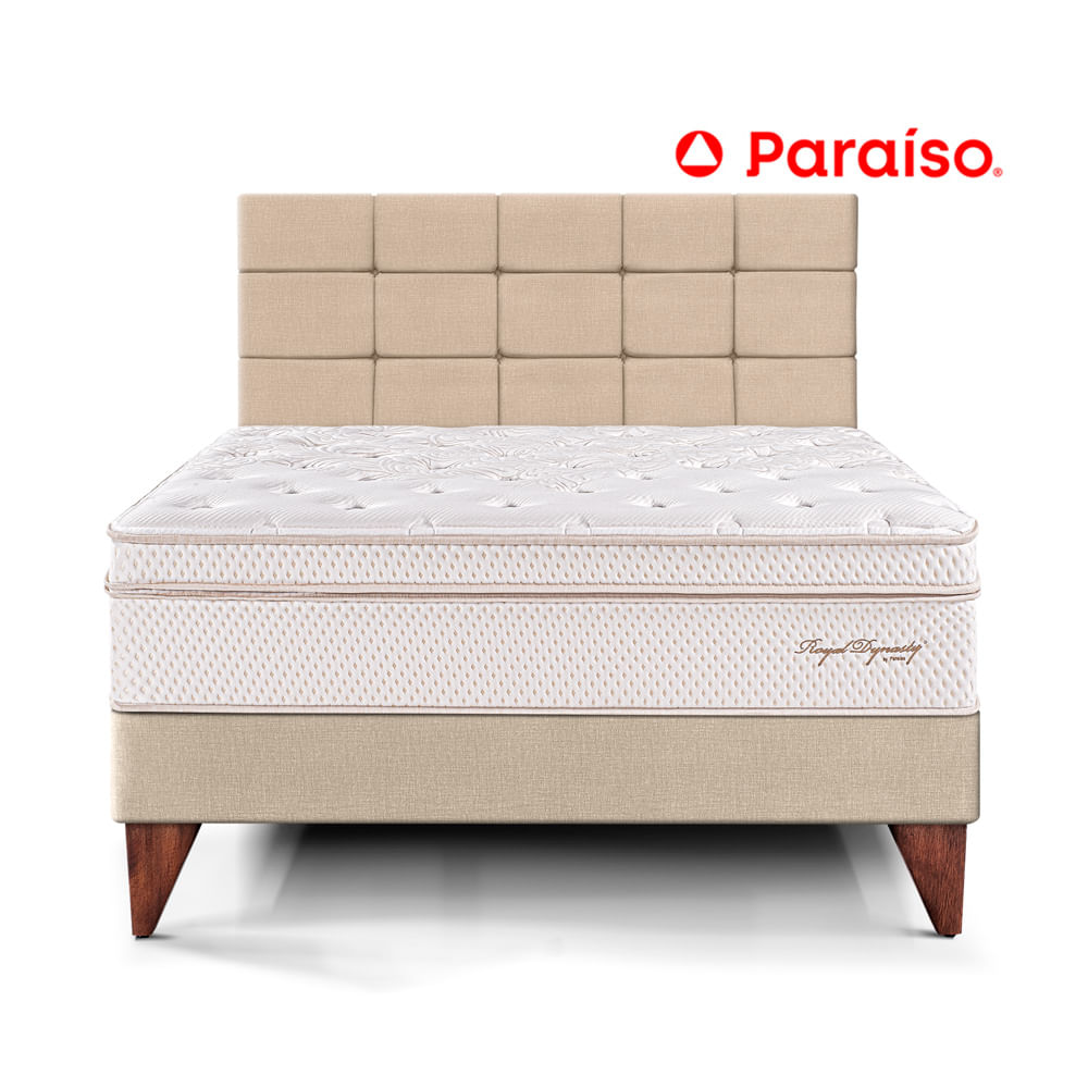 Dormitorio Europeo Royal Dynasty con Blocks Queen Champagne