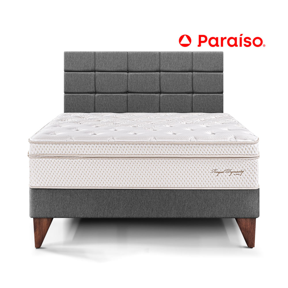 Dormitorio Europeo Royal Dynasty con Blocks Queen Gris