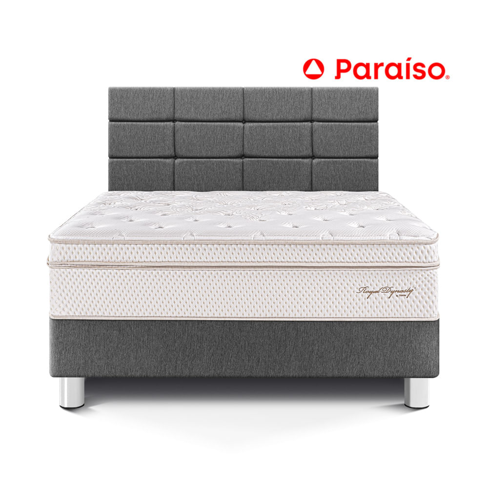 Dormitorio Royal Dynasty con Blocks 2 Plazas Gris