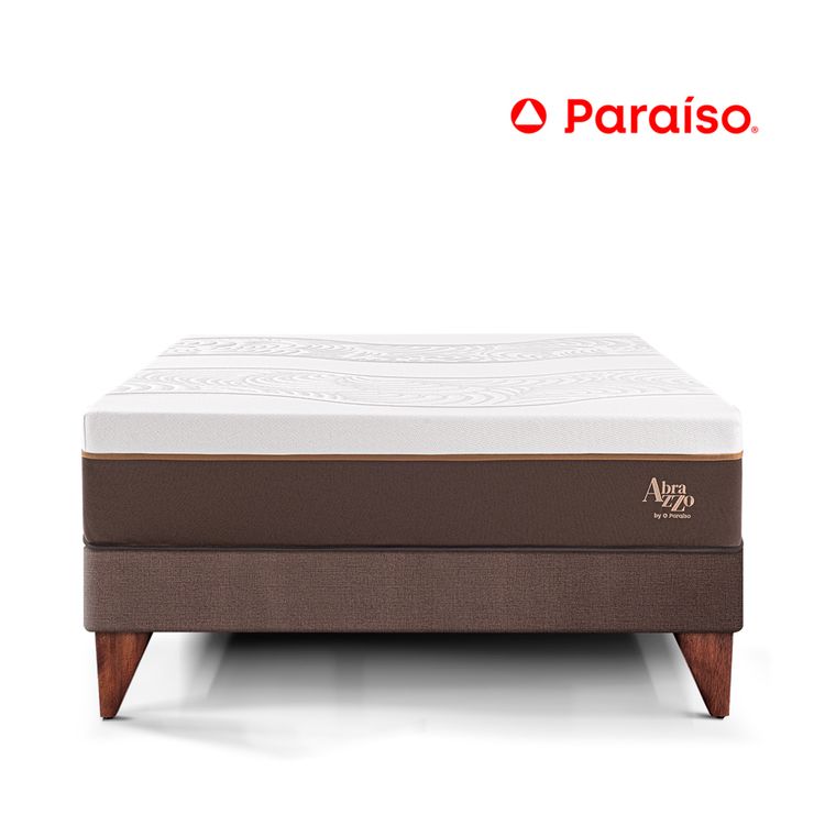 Cama Europea Royal Abrazzo 1.5 Plazas Chocolate