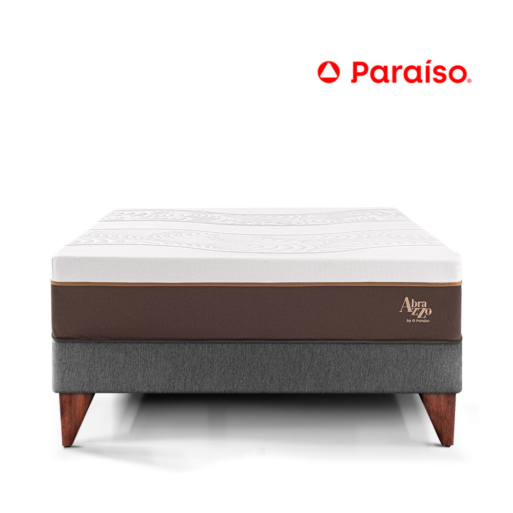 Cama Europea Royal Abrazzo Queen Gris