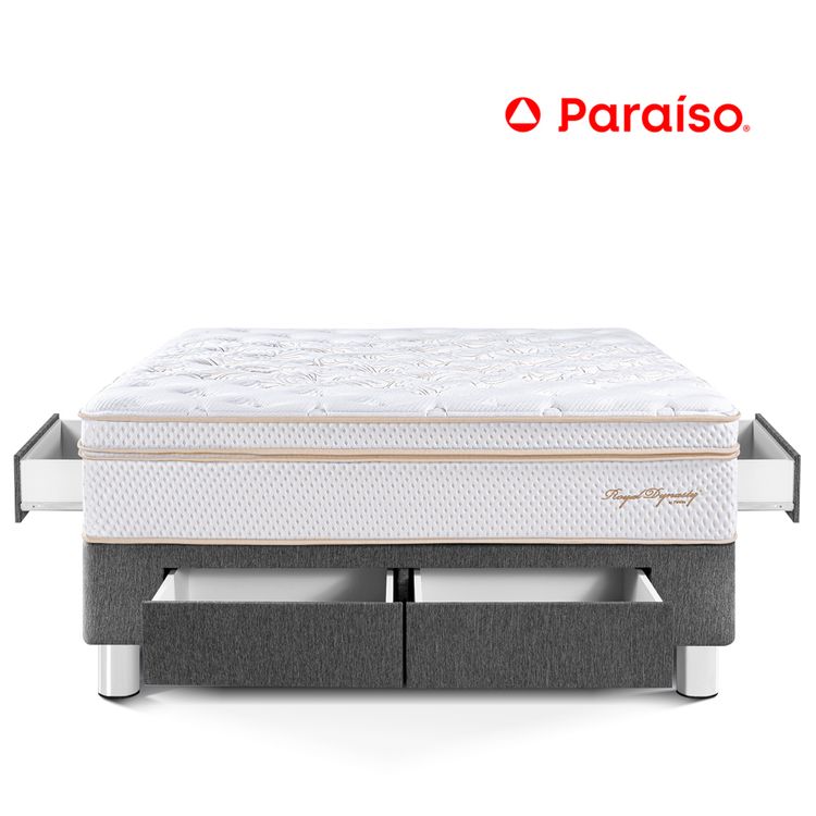Cama Royal Dynasty con Cajones Queen Charcoal