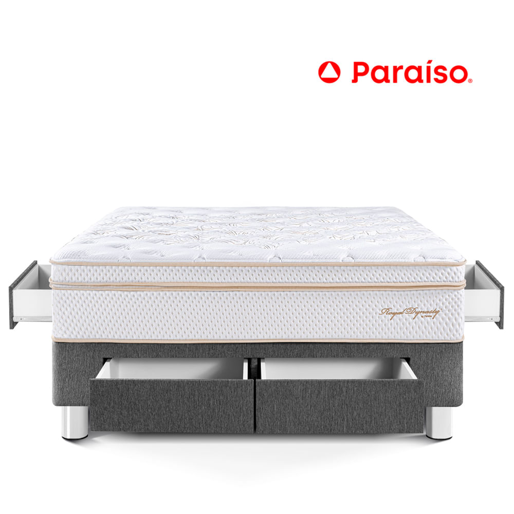 Cama Royal Dynasty con Cajones Queen Charcoal