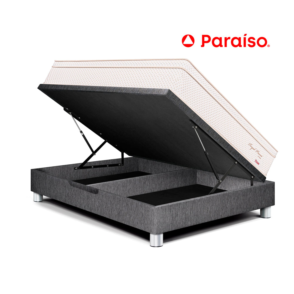 Cama Boxet Royal Prince 2 plazas Gris