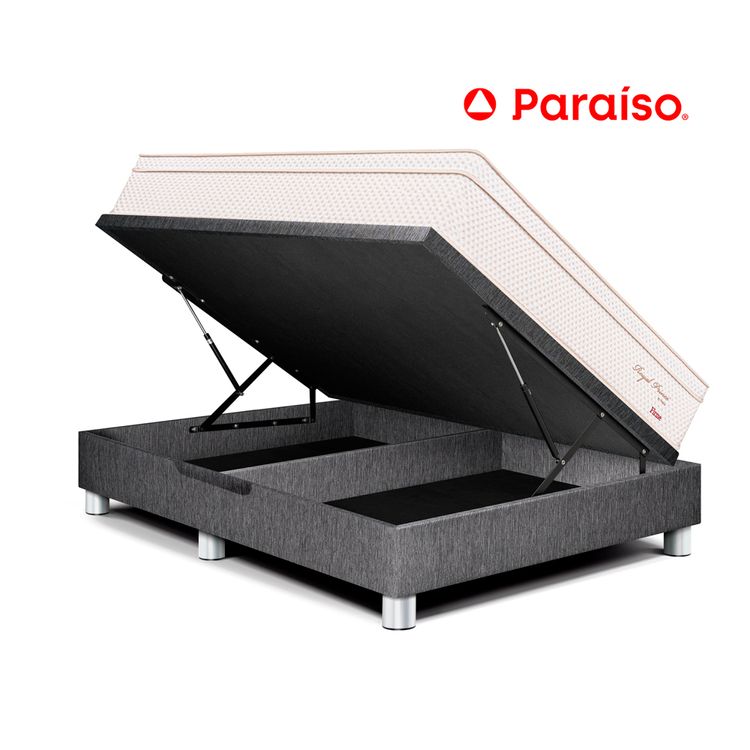 Cama Boxet Royal Prince Queen Gris