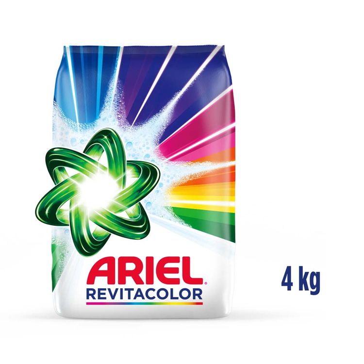 Detergente en Polvo Ariel Revitacolor 4kg