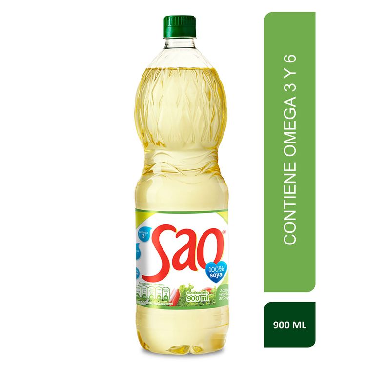 Aceite de Soya Sao Botella 900ml