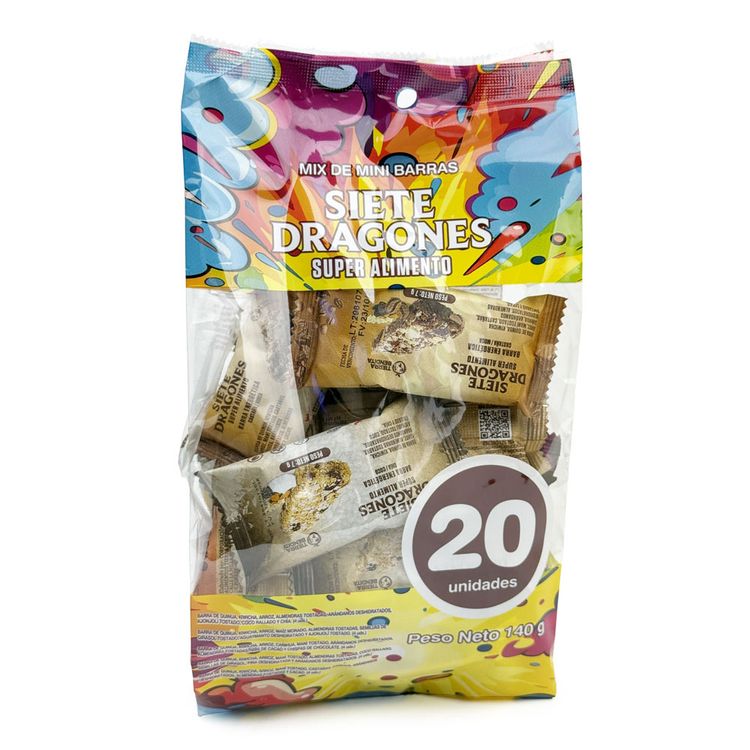 Mix de Mini Barras Siete Dragones 20un