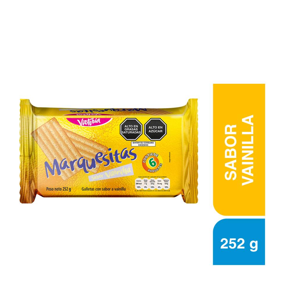 Sixpack Galletas Marquesitas Vainilla 46g