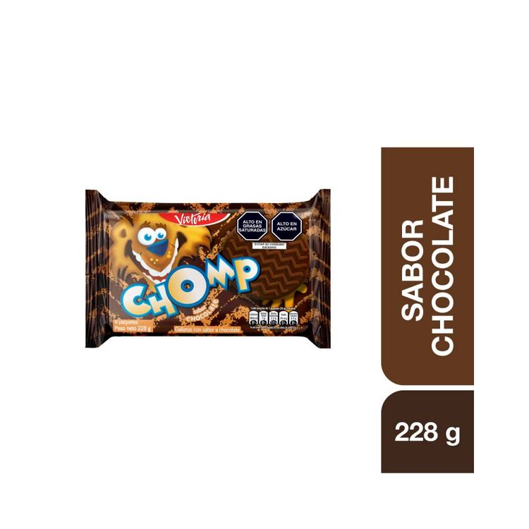 Sixpack Galletas Chomp Chocolate 42g