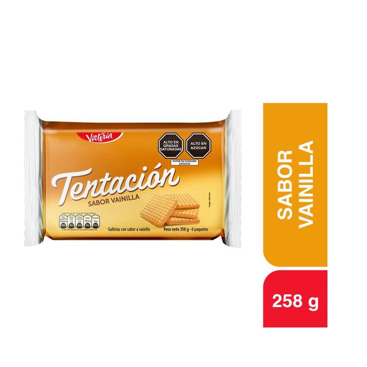 Sixpack Galleta Tentación Vainilla 43g